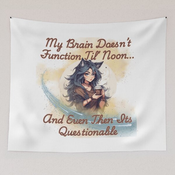 Item preview, Brain Doesn't Function (Female Wolf) designed and sold by Shortyshadow4.