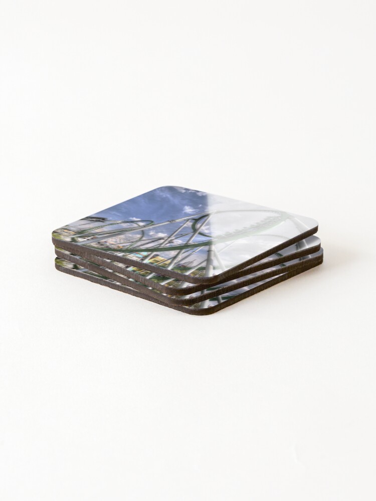 Thumbnail 4 of 5, Coasters (Set of 4), The Hulk designed and sold by RandyDyer.