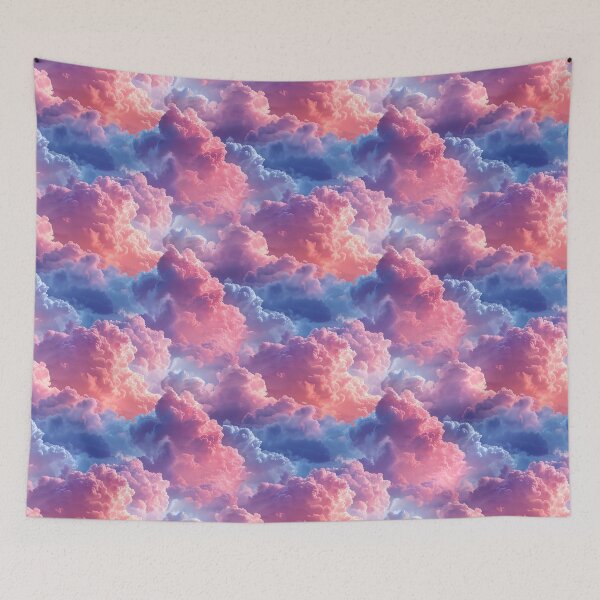 Item preview, Dreamy Cotton Candy Clouds in Pink and Blue designed and sold by NTGUILTY.
