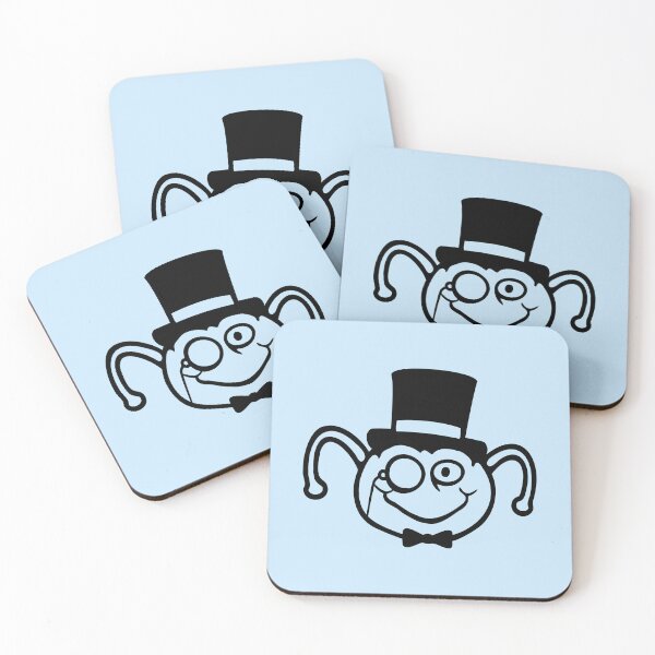 Item preview, Caterpillar Sir Gentleman Mr. rich Monocle Glasses Top Hat designed and sold by shirt-o-mat.