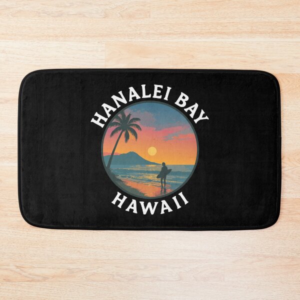 Item preview, Hanalei Bay - Hawaii (with White Lettering) designed and sold by VelvetRoom.