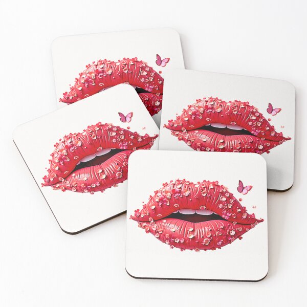 Item preview, Floral Kiss: Blooming Lips Art designed and sold by Health And Fitness Posts e-Store.