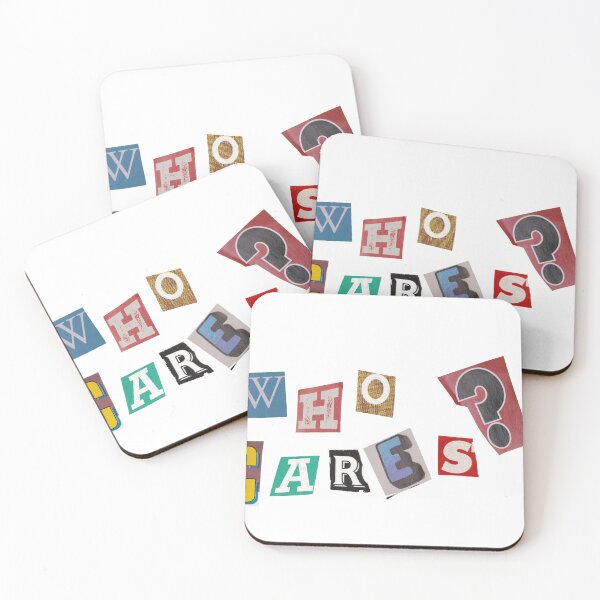 Item preview, Who Cares? Magazine Letters Quote designed and sold by RosesVisuals.