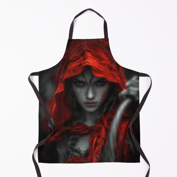 Item preview, Dark Red Riding Hood – Gothic Assassin Portrait designed and sold by Skolyak.