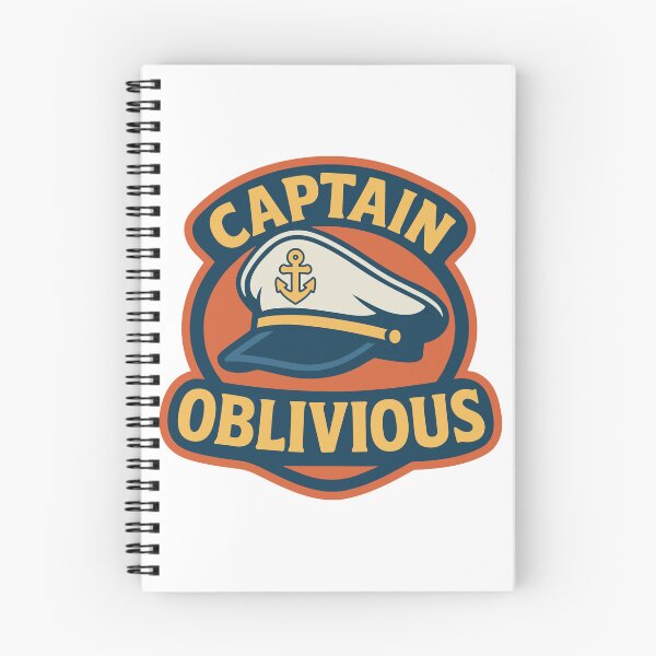 Item preview, Captain Oblivious Funny Nautical Design designed and sold by ZaatDesigns.