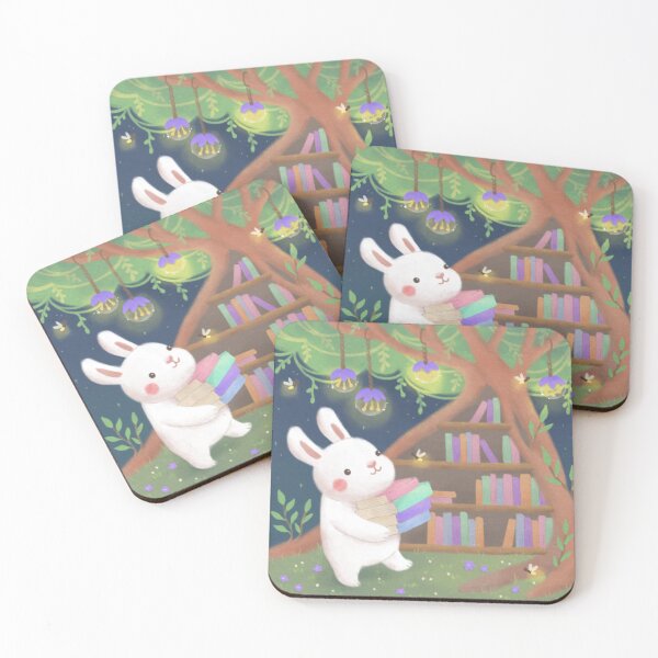 Item preview, Cute Bookaholic Bunny Illustration designed and sold by Kyut-Yum.