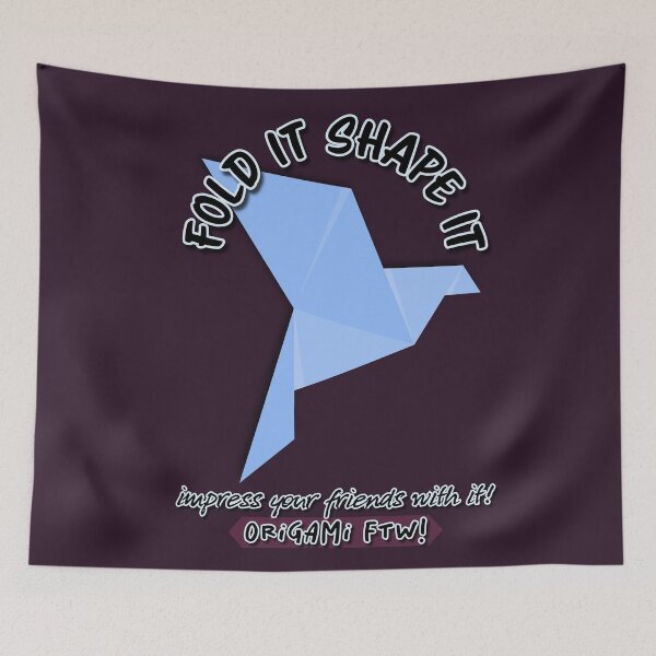 Item preview, FOLD IT, SHAPE IT ORIGAMI FTW! funny tee designed and sold by JumWow.