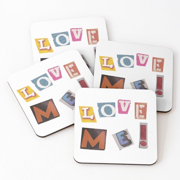 Item preview, Love Me! Magazine Letters Quote designed and sold by RosesVisuals.