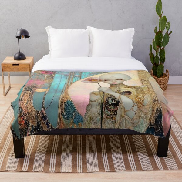 Aperçu de l'œuvre Le Magnolia - Art dans le style de Klimt créée et vendue par Demeters Spring.