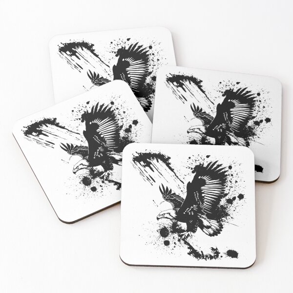 Item preview, Flying Eagle Ink Splash – Grunge Style Freedom Design designed and sold by inkoutninja.
