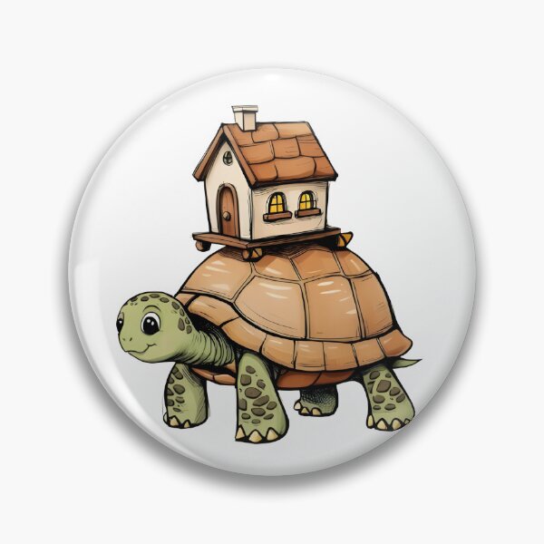 Item preview, At My Pace – Hand-Drawn Turtle Sticker  designed and sold by CrystalCove11.