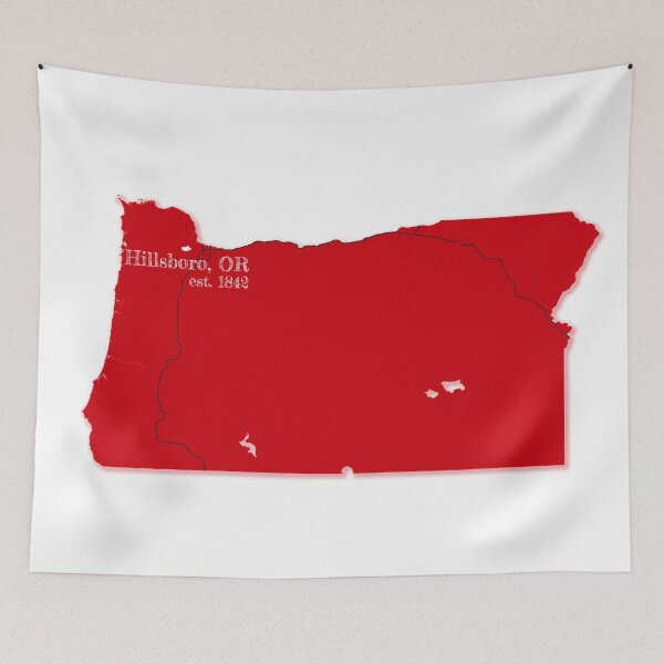 Item preview, Hillsboro, OR [Red] designed and sold by PhilbonianDezin.