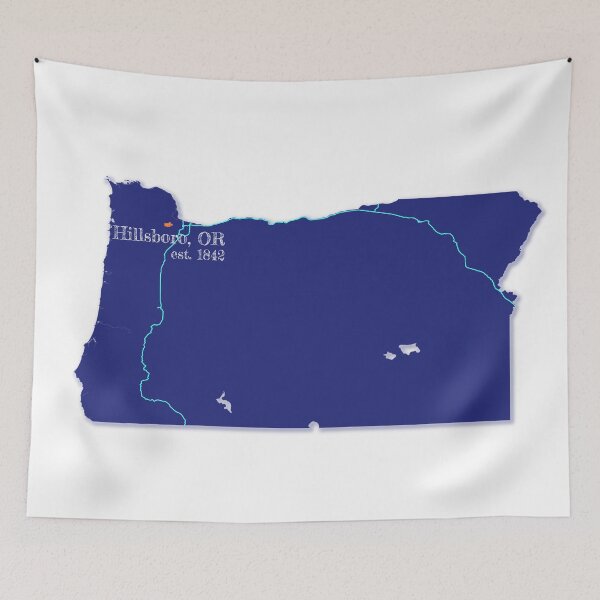 Item preview, Hillsboro, OR [Blue] designed and sold by PhilbonianDezin.