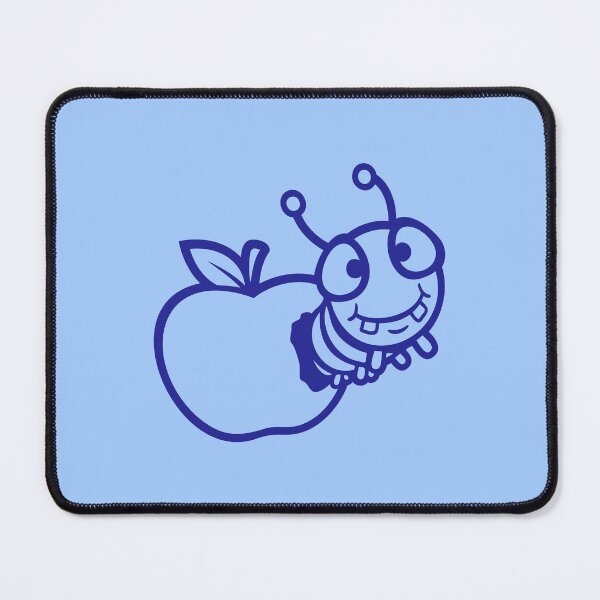 Item preview, Caterpillar Apple Eating Hole Hungry Healthy Fruit designed and sold by shirt-o-mat.