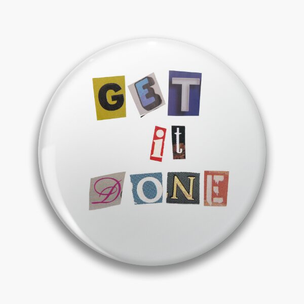 Item preview, Get It Done Magazine Letters Quote designed and sold by RosesVisuals.