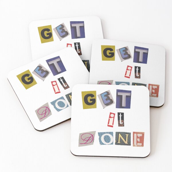 Item preview, Get It Done Magazine Letters Quote designed and sold by RosesVisuals.