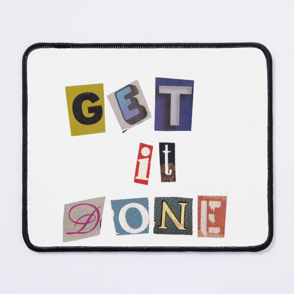 Item preview, Get It Done Magazine Letters Quote designed and sold by RosesVisuals.