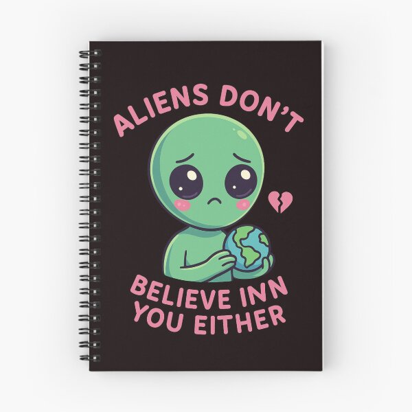 Item preview, Cute Alien Sad Meme – "Aliens Don't Believe in You Either" designed and sold by FrameFlow.