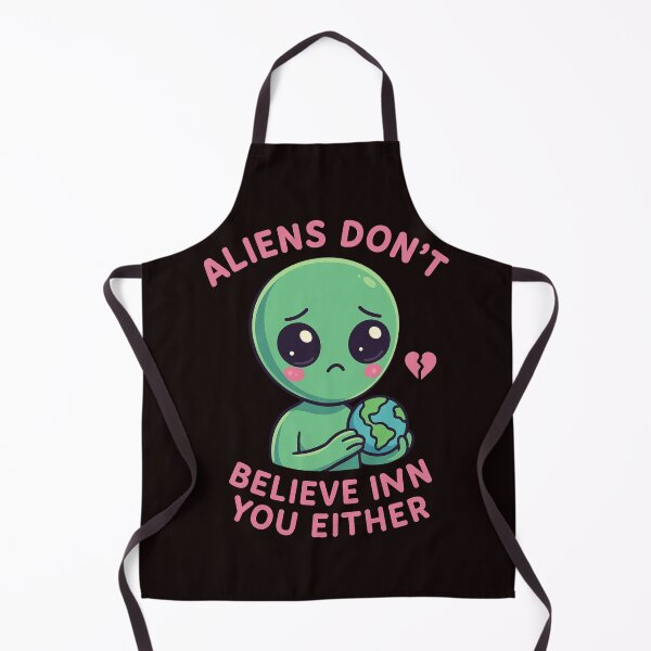 Item preview, Cute Alien Sad Meme – "Aliens Don't Believe in You Either" designed and sold by FrameFlow.