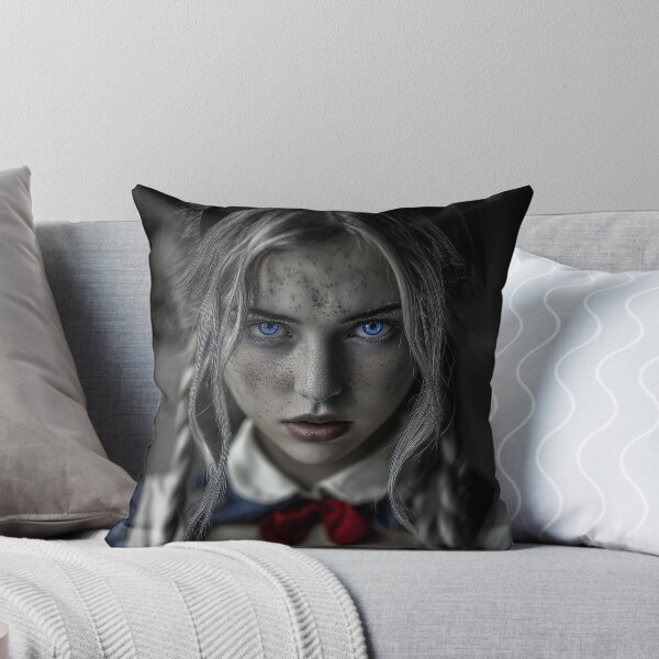Item preview, Dark Fantasy Alice in Wonderland with Piercing Blue Eyes – Gothic Realism Portrait designed and sold by Skolyak.