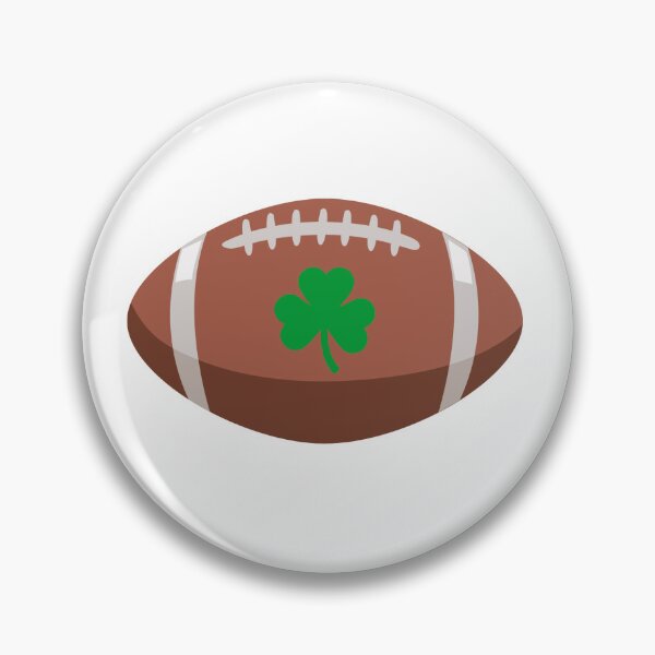 Item preview, Notre Dame Fighting Irish Football Shamrock designed and sold by seaysaltcreates.