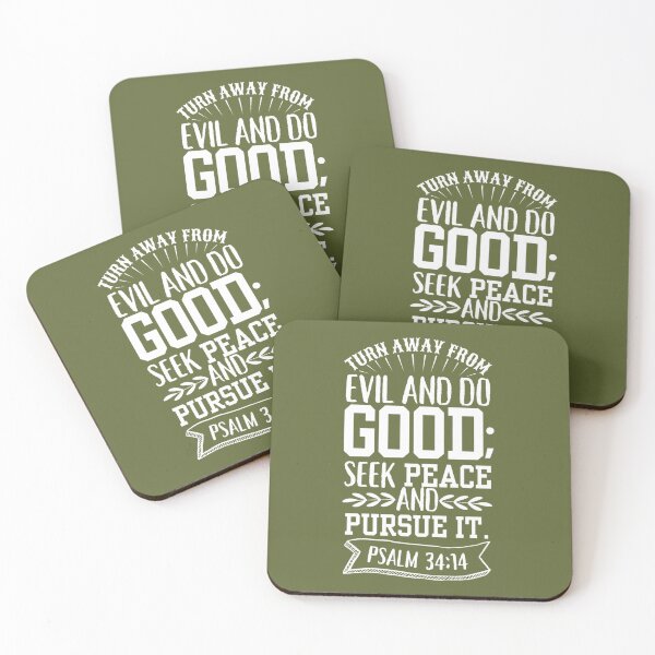Item preview, Psalm 34:14 army green designed and sold by LRM_ artz.