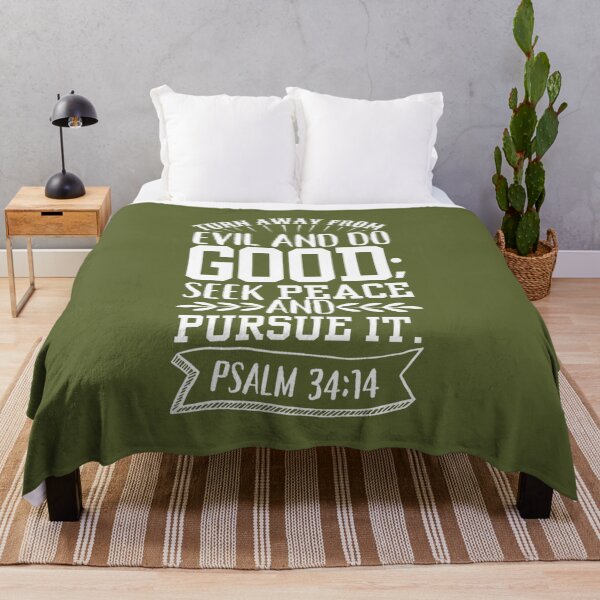 Item preview, Psalm 34:14 army green designed and sold by LRM_ artz.