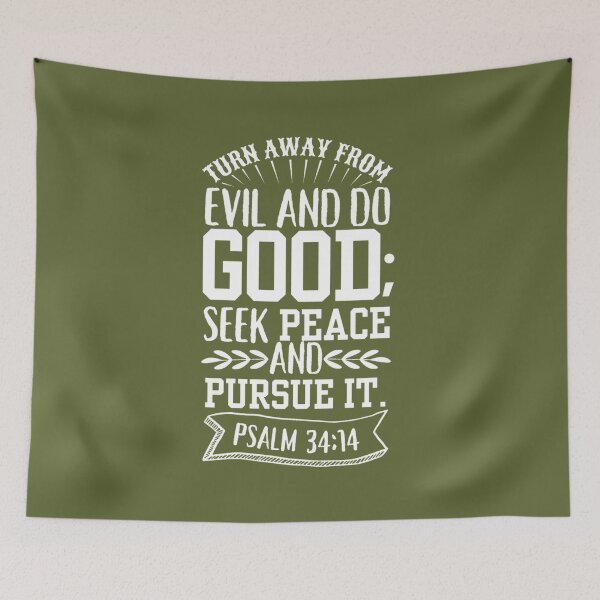 Item preview, Psalm 34:14 army green designed and sold by LRM_ artz.