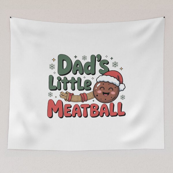 Item preview, Dad’s Little Meatball, Christmas, Funny Holiday Pasta Family Tee T-Shirt  designed and sold by podlook.