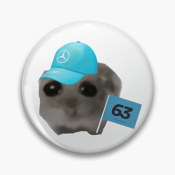 Item preview, George Russell Fan Sad Hamster Meme designed and sold by mayastef.