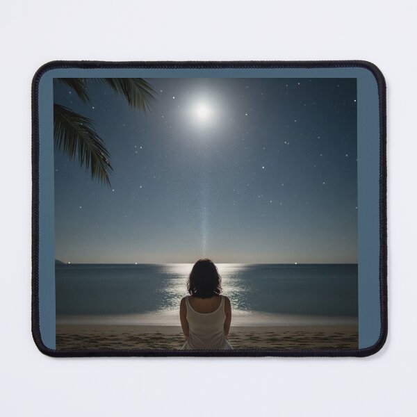 Item preview, Woman at night on the beach designed and sold by WildSoul04.