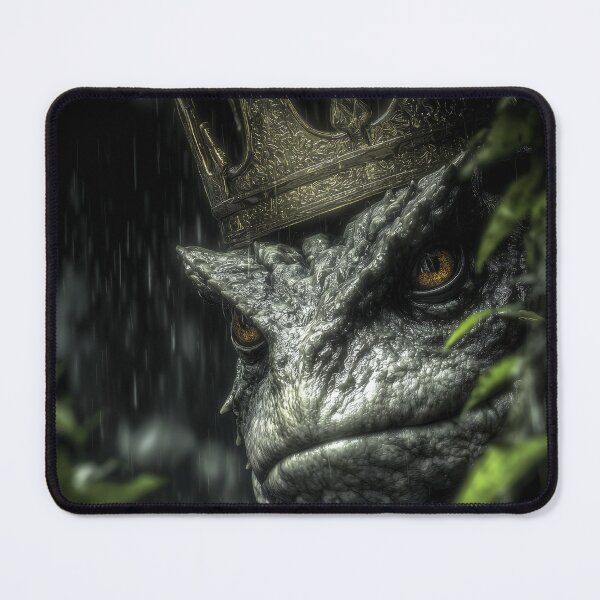 Item preview, Brooding Frog King in Rain – Grimm Fairytales Dark Fantasy Art designed and sold by Skolyak.