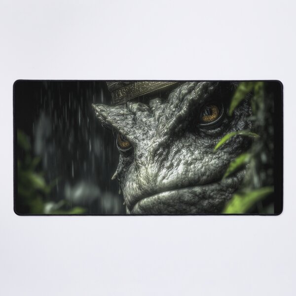 Item preview, Brooding Frog King in Rain – Grimm Fairytales Dark Fantasy Art designed and sold by Skolyak.