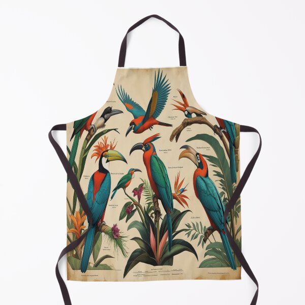 Item preview, Audubon Style Exotic Birds Botanical Illustration designed and sold by Max Store.