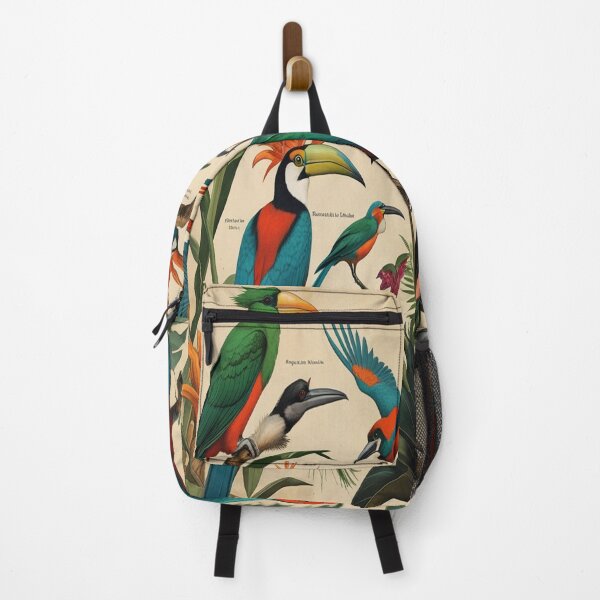 Item preview, Audubon Style Exotic Birds Botanical Illustration designed and sold by Max Store.