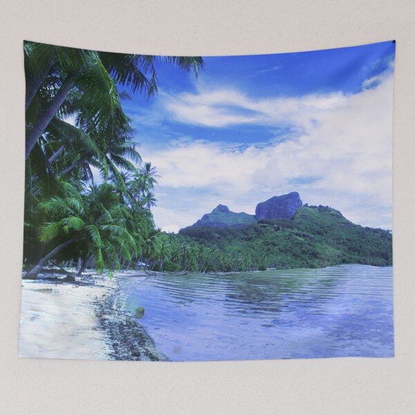 Item preview, Tropical Paradise Island Beach in French Polynesia Art Photo designed and sold by DEC02.