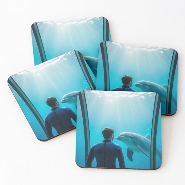 Item preview, Man watching a dolphin designed and sold by WildSoul04.