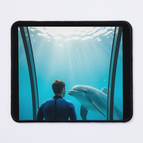 Item preview, Man watching a dolphin designed and sold by WildSoul04.