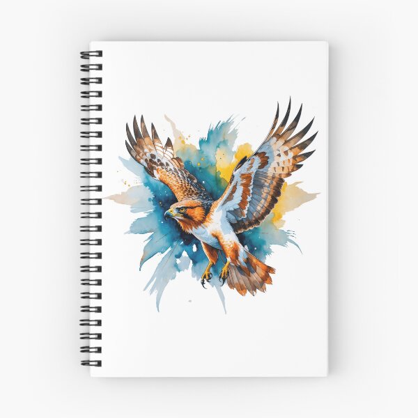Item preview, Watercolor Red-Tailed Hawk Flying designed and sold by TheNatureNiche.