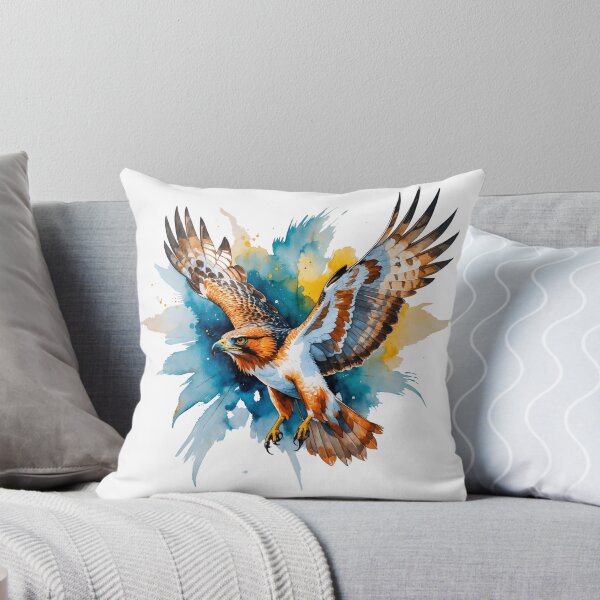 Item preview, Watercolor Red-Tailed Hawk Flying designed and sold by TheNatureNiche.