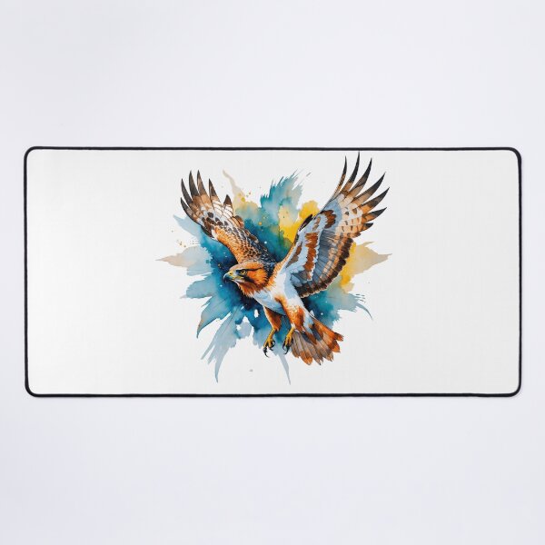Item preview, Watercolor Red-Tailed Hawk Flying designed and sold by TheNatureNiche.