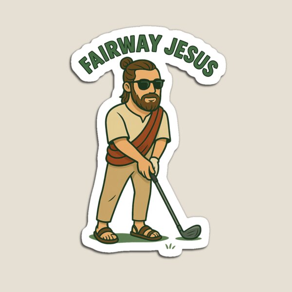 Item preview, Fairway Jesus designed and sold by Gentleman’s Golf Creations.