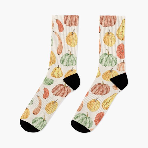 Aperçu de l'œuvre Motif imprimé automne-automne de citrouille-gourde créée et vendue par Magnolia Valley Art.
