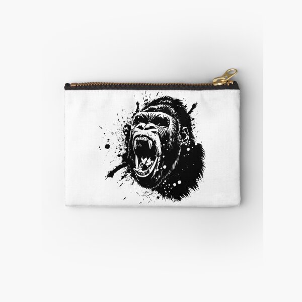 Item preview, Roaring Gorilla Ink Splash – Primal Power Animal Art designed and sold by inkoutninja.