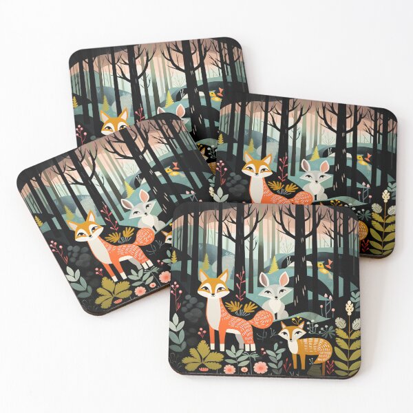 Item preview, Mary Blair Inspired Forest designed and sold by Offset Vinyl Film.