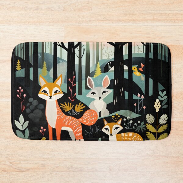 Item preview, Mary Blair Inspired Forest designed and sold by Offset Vinyl Film.