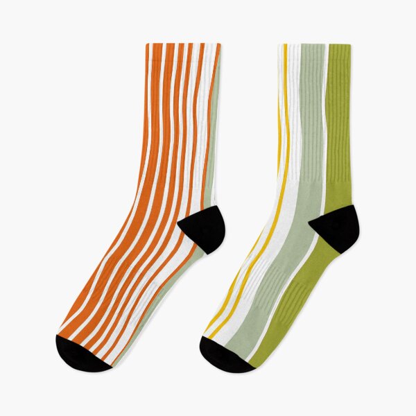 Item preview, Modern Art Avocado and Orange Stripe Seamless Repeat designed and sold by Sharon Schwalbe.