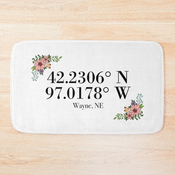 Item preview, Wayne, NE Coordinates designed and sold by mynameisliana.