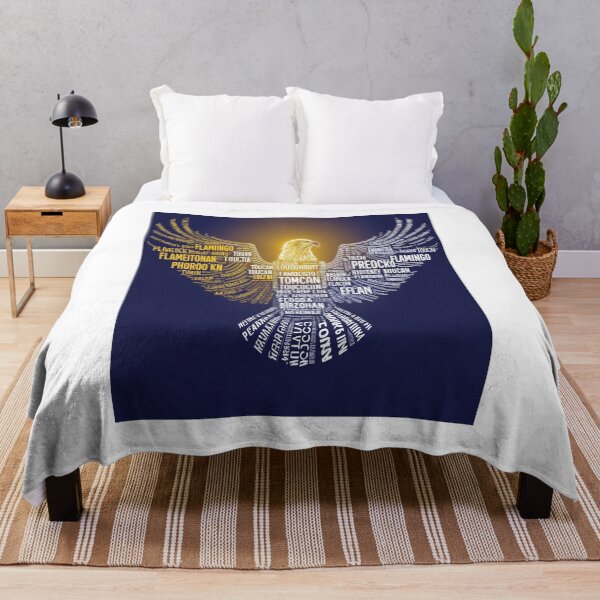 Item preview, Eagle Silhouette Typography Art with Exotic Bird Names designed and sold by Max Store.