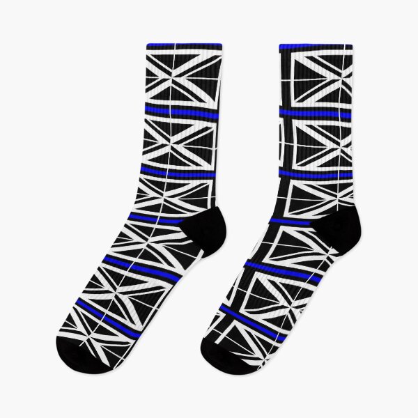 Item preview, Union Jack Flag - Thin Blue Line designed and sold by bunbun369.